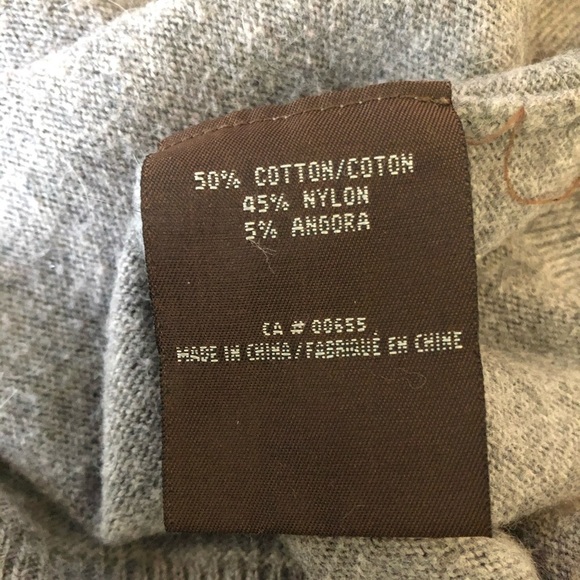 Cassis angora, nylon, cotton L grey turtleneck - Picture 6 of 7